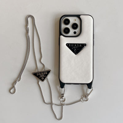 Pra Leather Crossbody iPhone Case