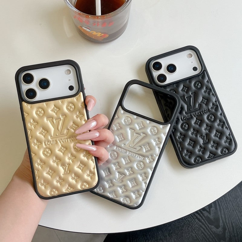 Louis Color Leather  iPhone Case