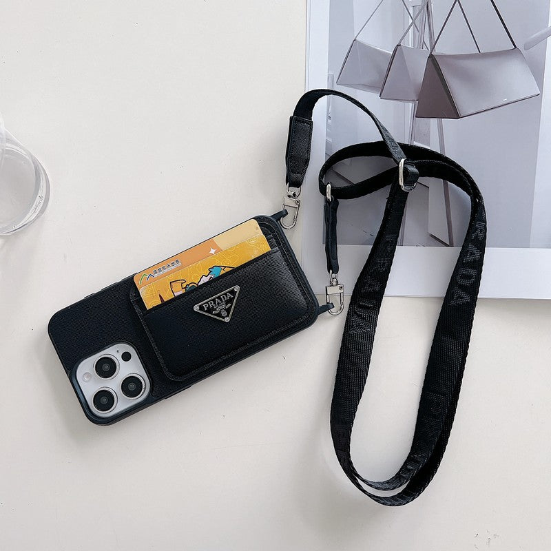 Pra Card Holder Crossbody iPhone Case