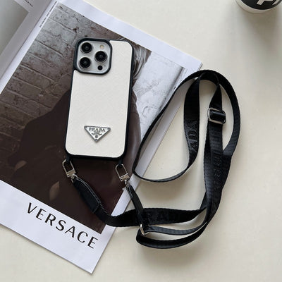 Pra Crossbody Leather iPhone Case