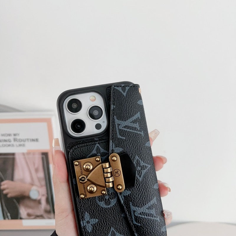 Louis Card Holder Chain iPhone Case