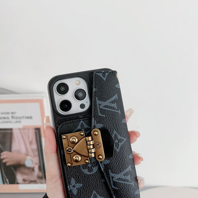 Louis Lock Card Bag iPhone Case