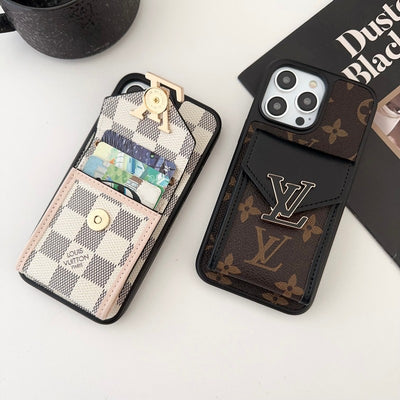 Louis Card Bag Five Color Chain iPhone Case