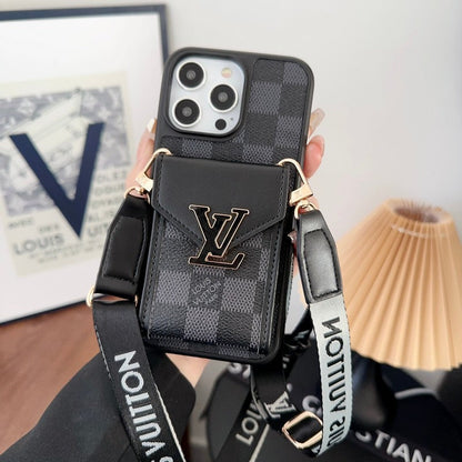 Louis Card Bag Five Color Chain iPhone Case