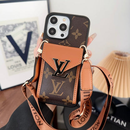 Louis Card Bag Five Color Chain iPhone Case