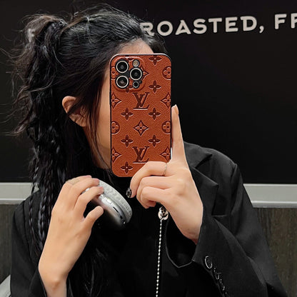 Lou Color Leather iPhone Case