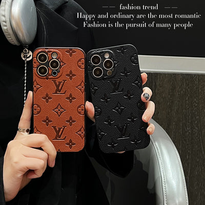 Louis Color Leather iPhone Case