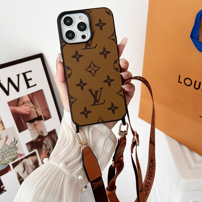 Lou Brown Crossbody iPhone Case