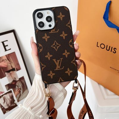 Lou Brown Crossbody iPhone Case