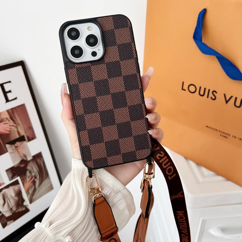 Lou Brown Crossbody iPhone Case