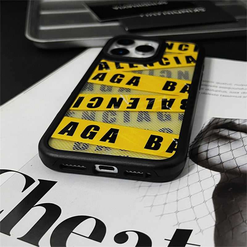 BB Yellow & Red iPhone Case