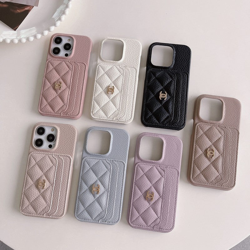 CC Side Card Bag Color iPhone Case