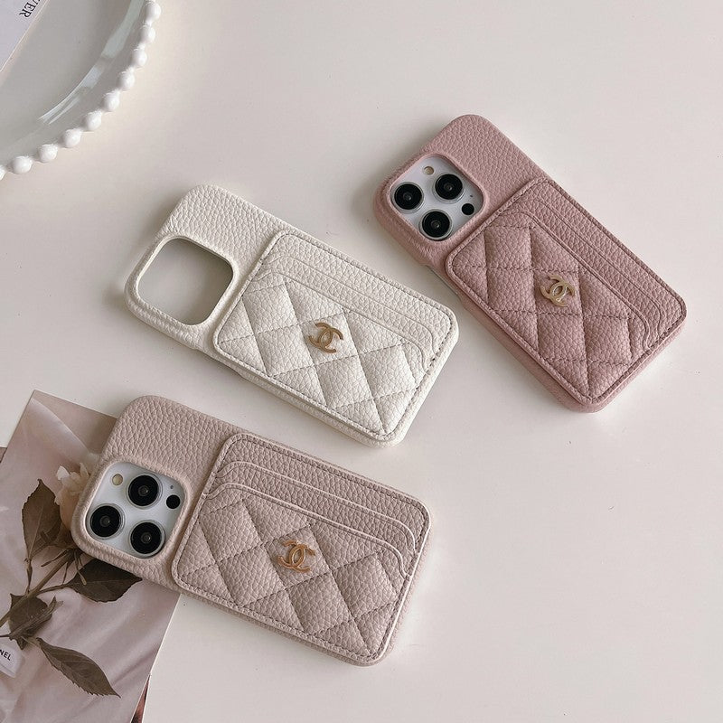 CC Side Card Bag Color iPhone Case