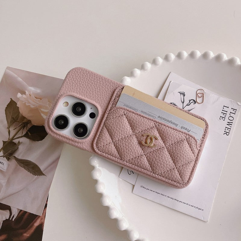 CC Side Card Bag Color iPhone Case