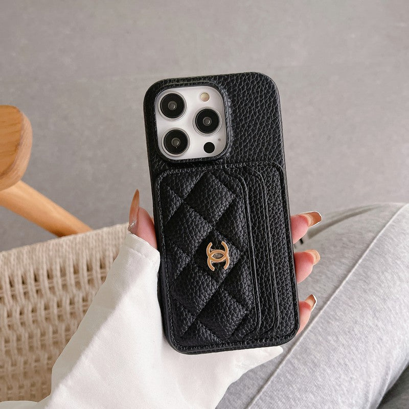 CC Side Card Bag Color iPhone Case