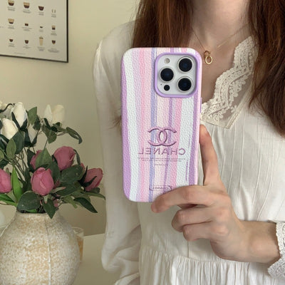 CC Flower Leather iPhone Case