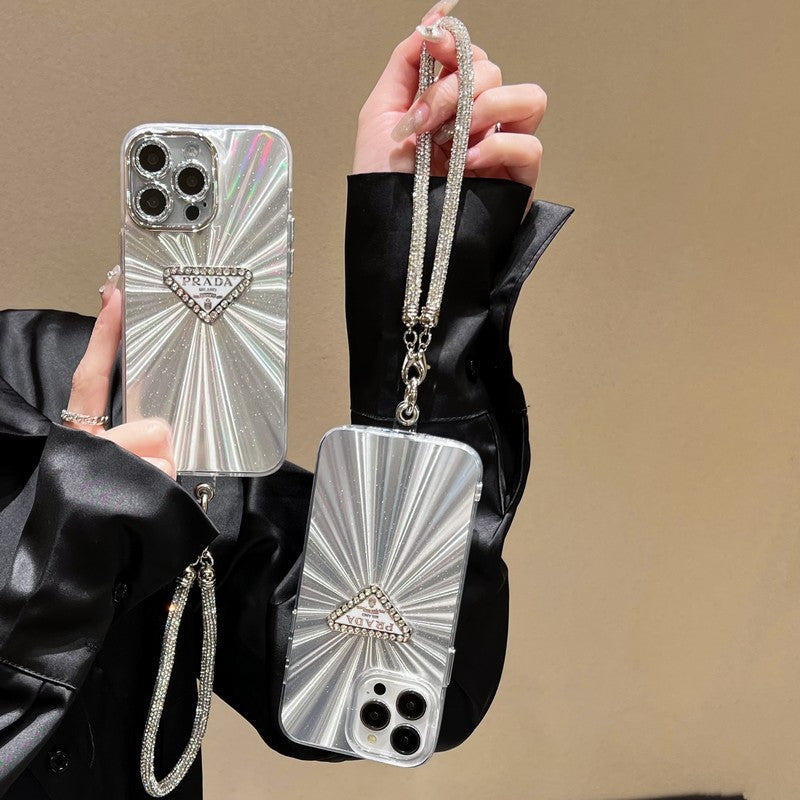 Pra Silver Color Hand Chain iPhone Case