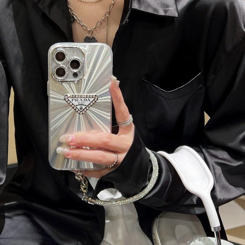 Pra Silver Color Hand Chain iPhone Case