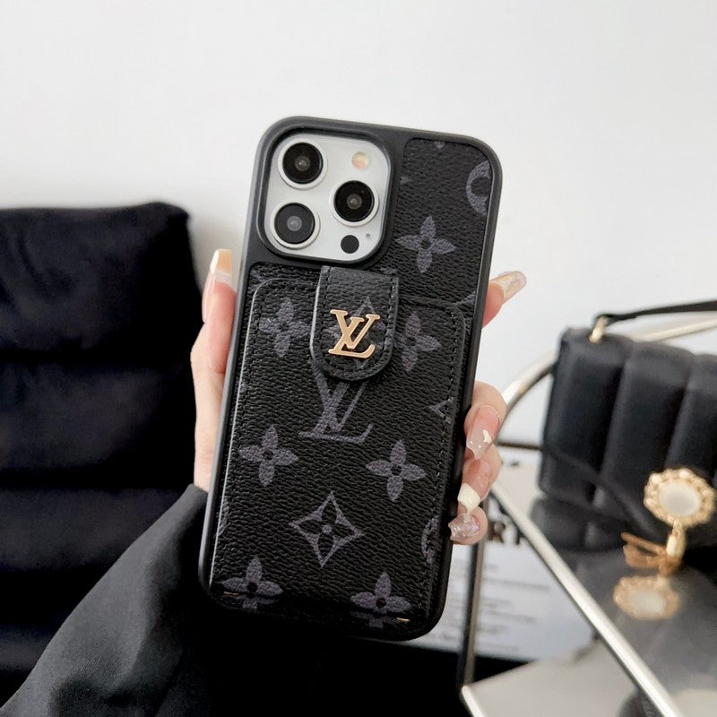 Louis Black & White Card Bag iPhone Case