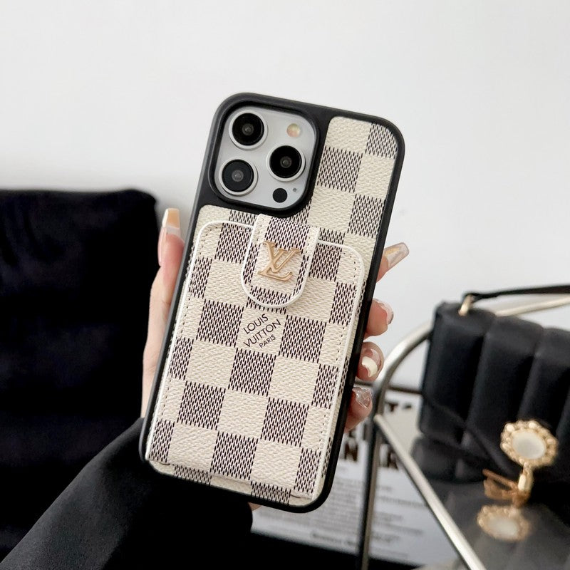 Louis Black & White Card Bag iPhone Case