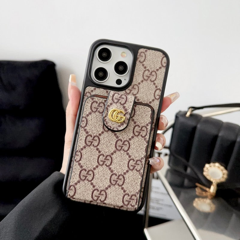 GG Card Bag Crossbody Chain iPhone Case