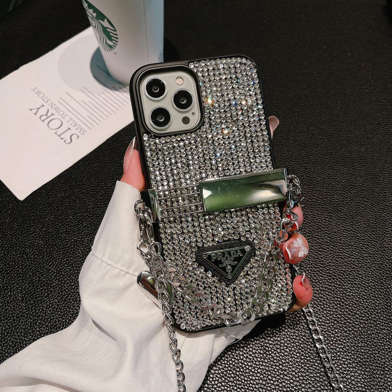 Pra Diamond Crossbody Chain iPhone Case