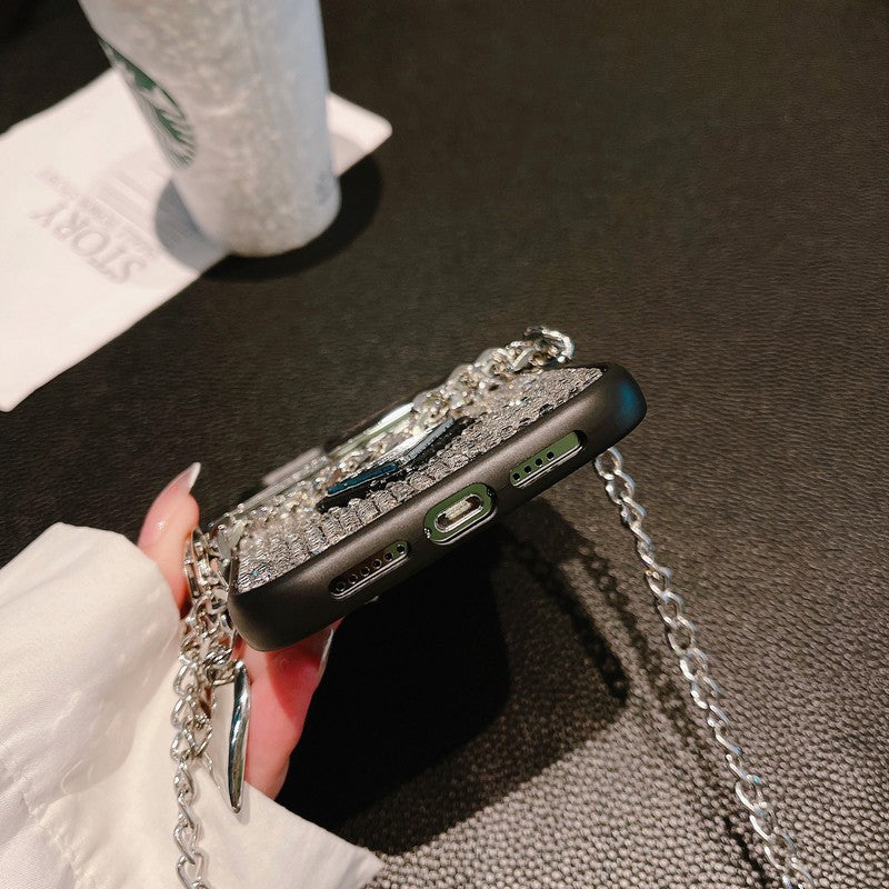 Pra Diamond Crossbody Chain iPhone Case