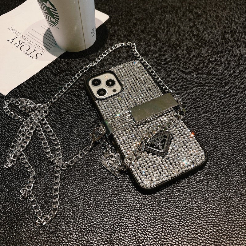 Pra Diamond Crossbody Chain iPhone Case