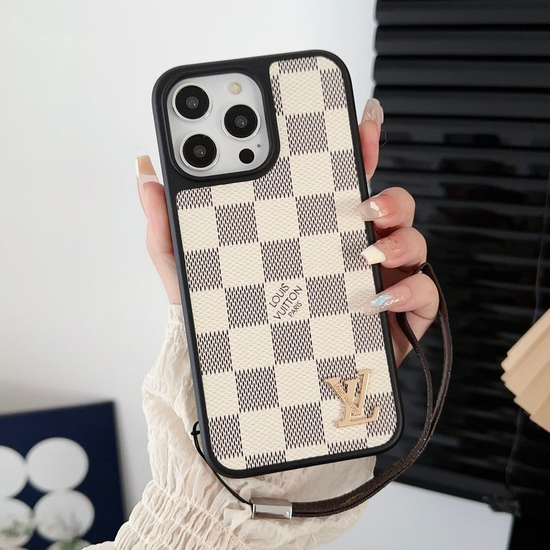 Louis Black & White Hand Chain iPhone Case