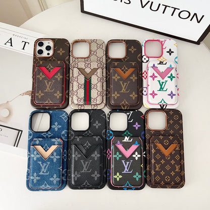 Louis GG Color Card Bag iPhone Case