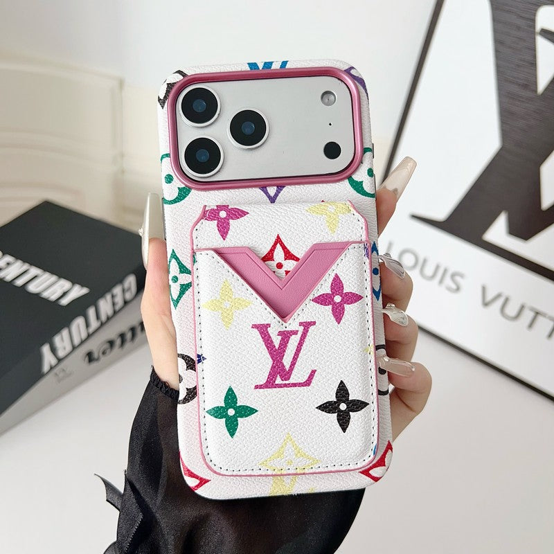 Louis GG Color Card Bag iPhone Case
