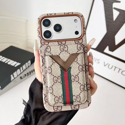 Louis GG Color Card Bag iPhone Case