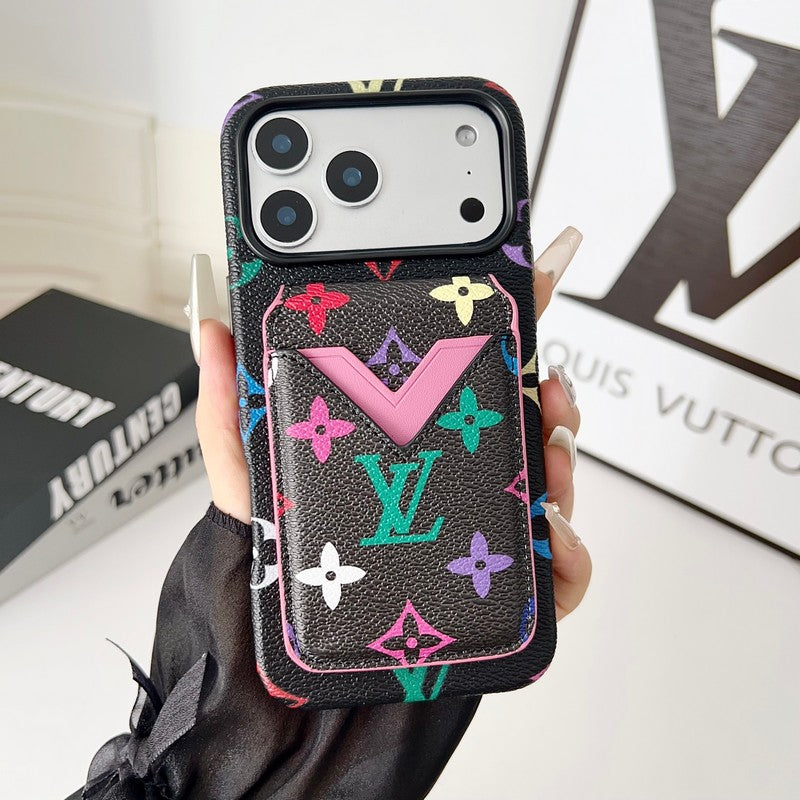 Louis GG Color Card Bag iPhone Case
