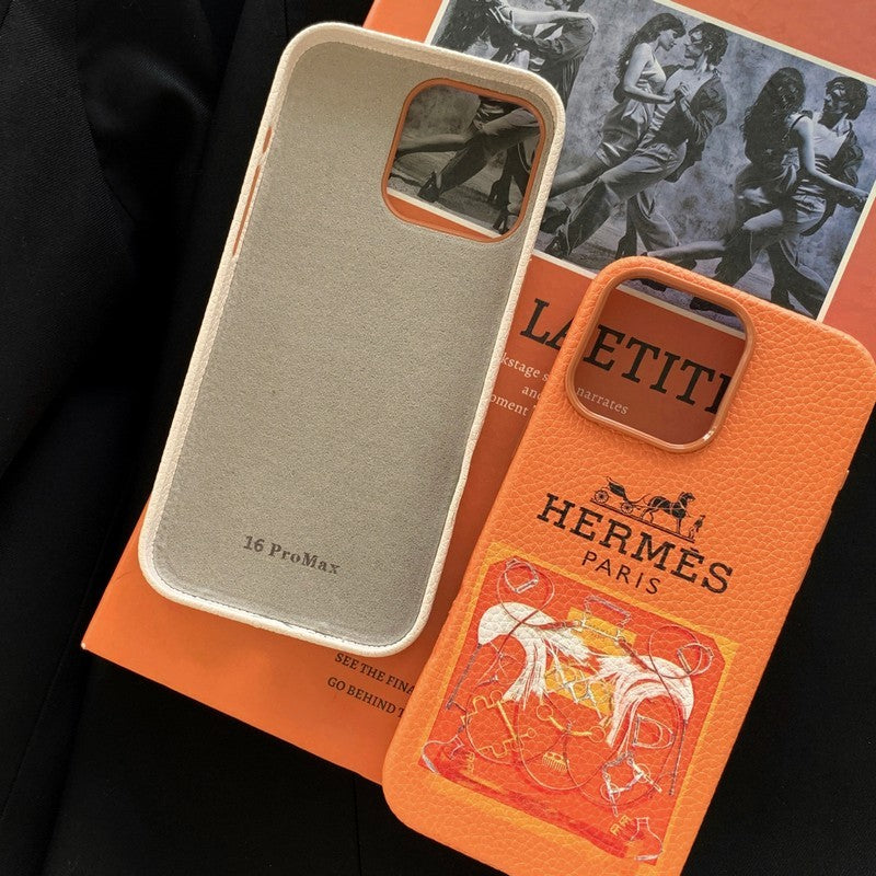 Herm Leather iPhone Case