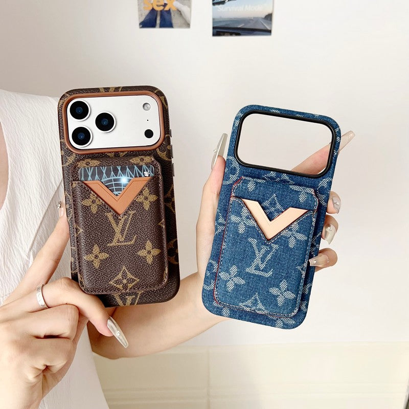 Louis GG Color Card Bag iPhone Case