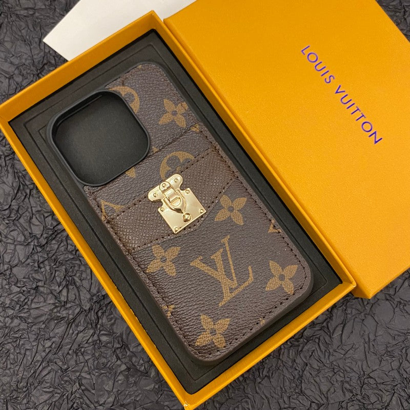 Louis Lock Card Bag iPhone Case