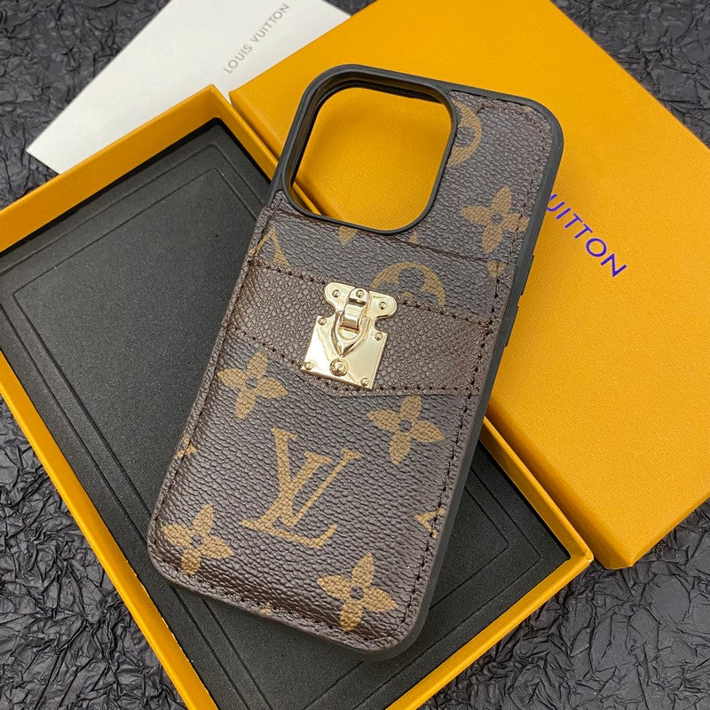 Louis Lock Card Bag iPhone Case