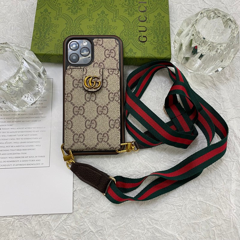 GG Card Bag Chain iPhone Case