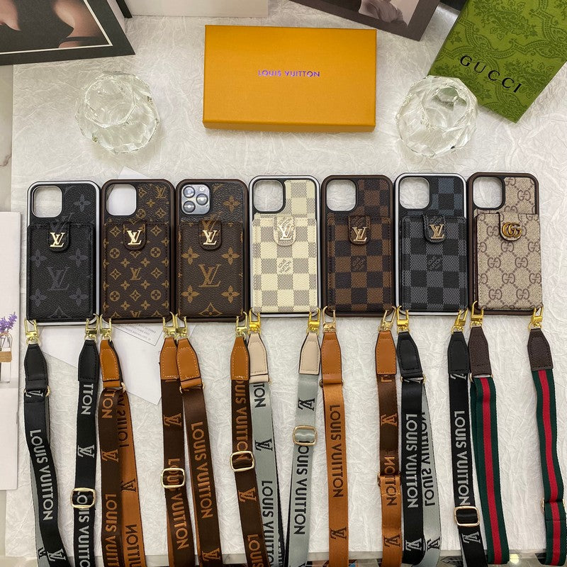 Louis Card Bag Chain iPhone Case