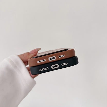 Loe Black & Brown Card Bag iPhone Case