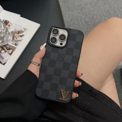 Louis Classic Leather iPhone Case
