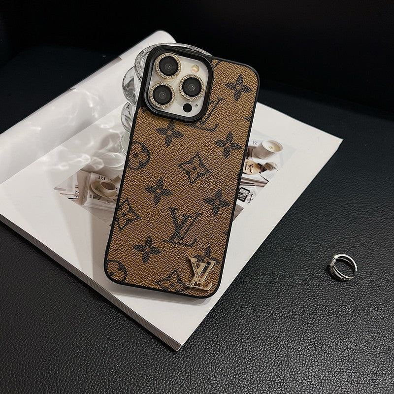 Louis Classic Leather iPhone Case