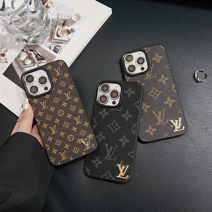 Louis Classic Leather iPhone Case