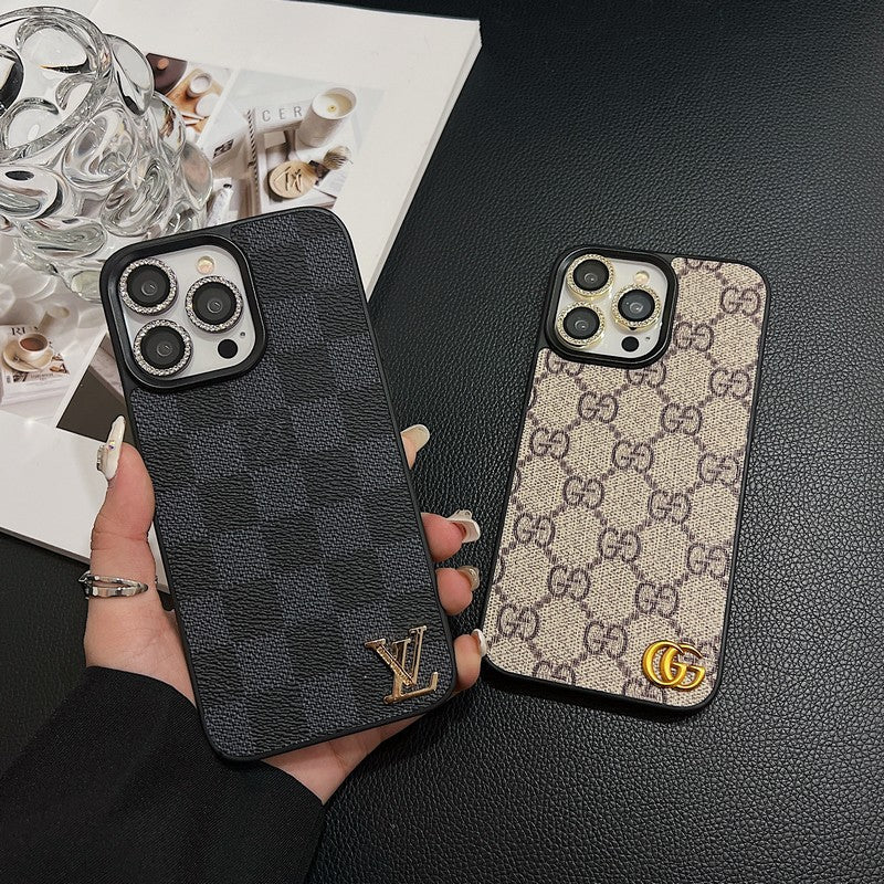 Louis Classic Leather iPhone Case