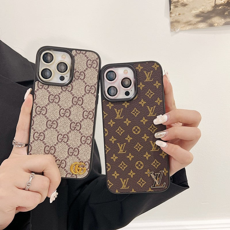 Louis Classic Leather iPhone Case
