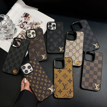 Louis Classic Leather iPhone Case