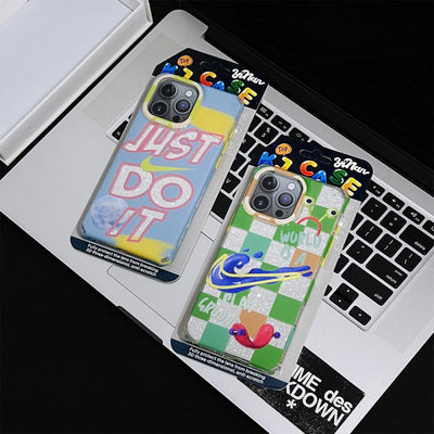 NK Just Do It Square iPhone Case