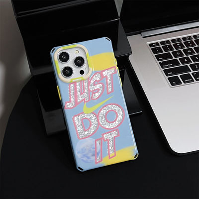 NK Just Do It Square iPhone Case