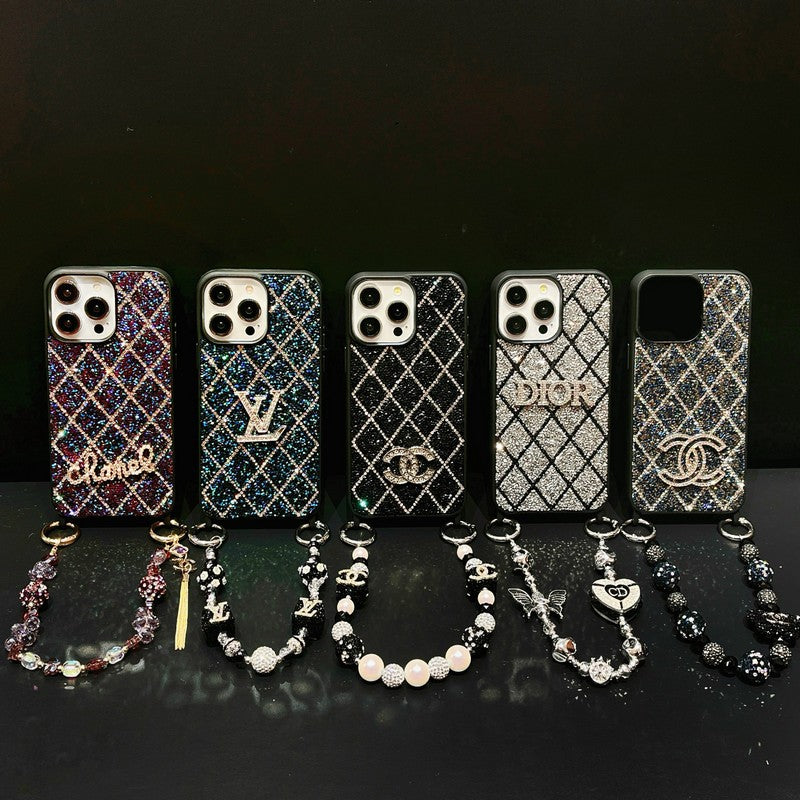 Louis Diamond Chain iPhone Case