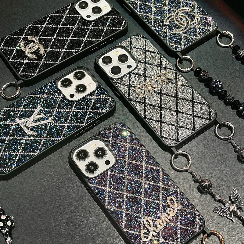 Louis Diamond Chain iPhone Case